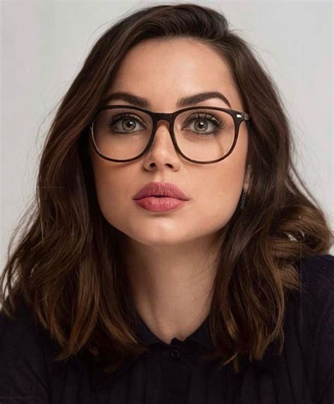 girl with brown hair and glasses|Glasses frames for women brown hair